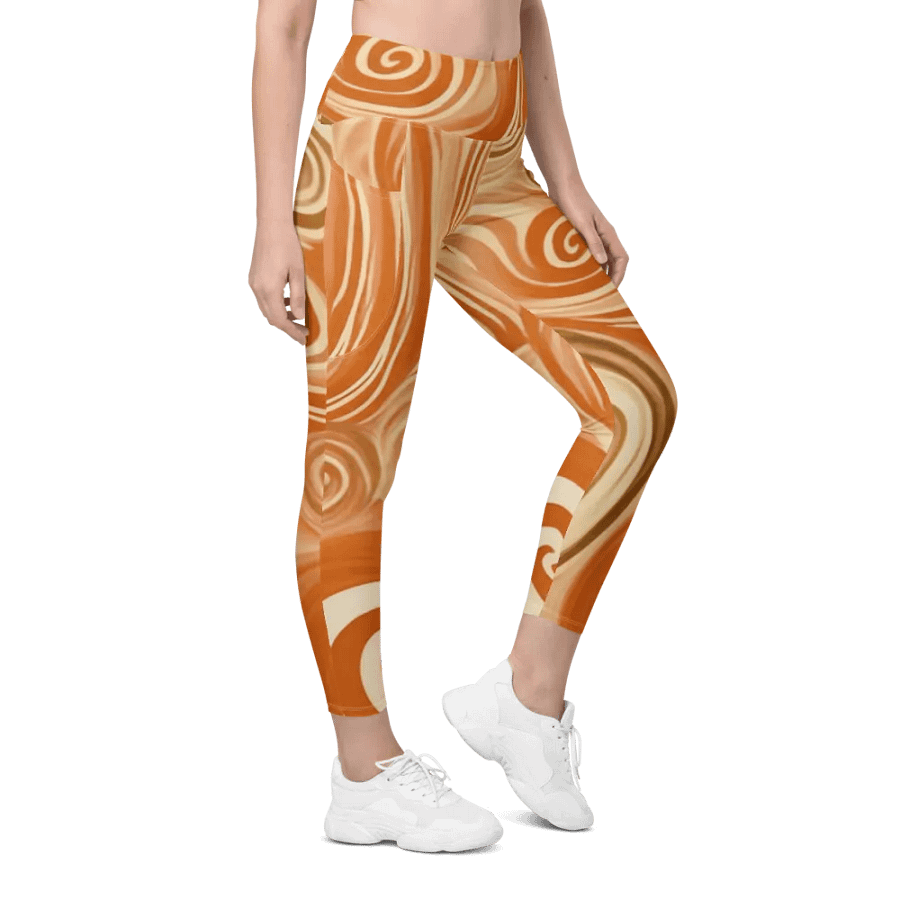 Funky Latte Liquid Tie-Dye Women's Leggings product image (3)