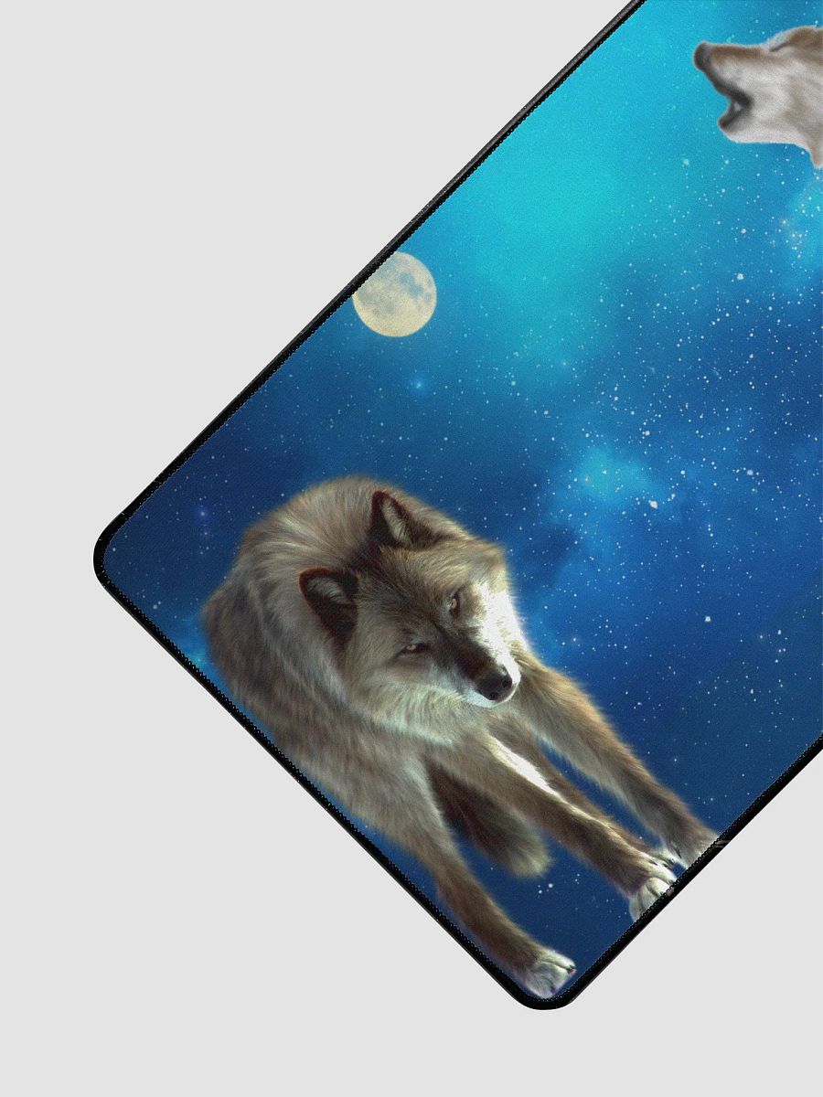 Wolves Night Sky Desk Mat 31.5
