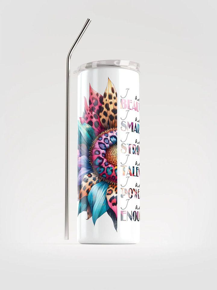 Empowerment Flower Tumbler: Embrace Your Strength! product image (1)