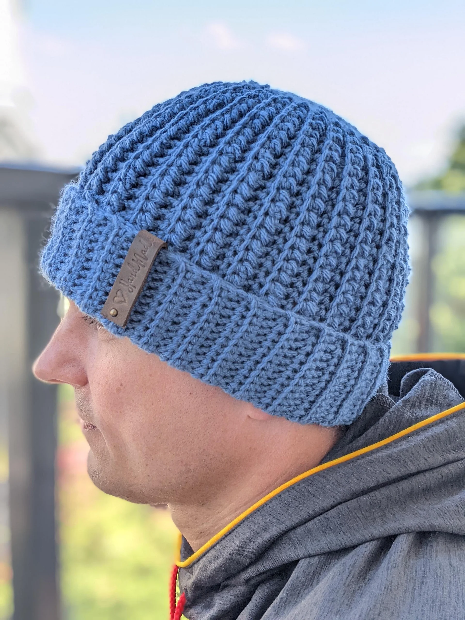 Crochet Nomad Beanie Pattern for Men product image (2)