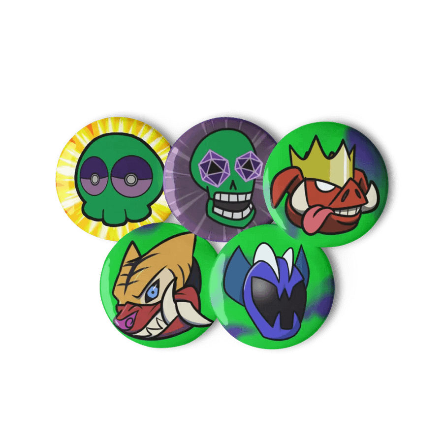 Green Villain Pins! product image (6)