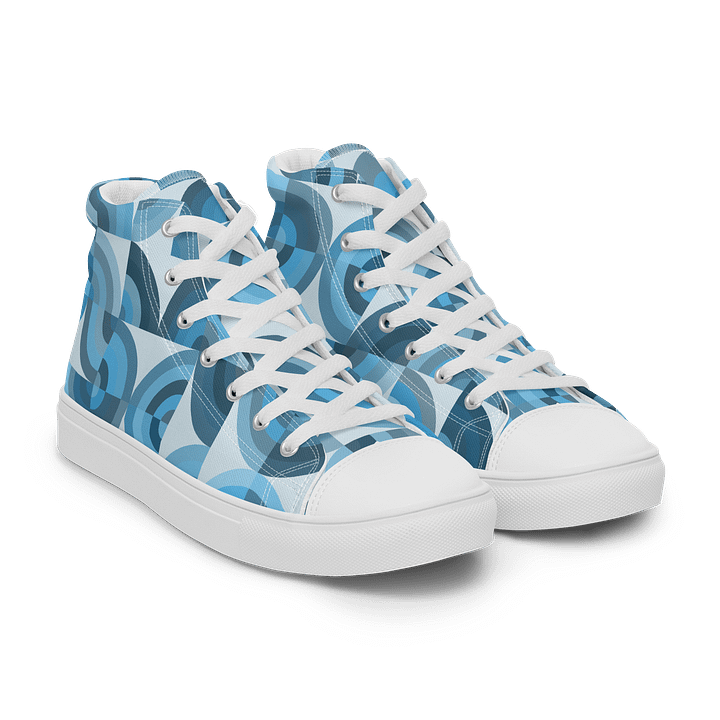 Geometric Blue Mosaic Women's High Tops product image (10)