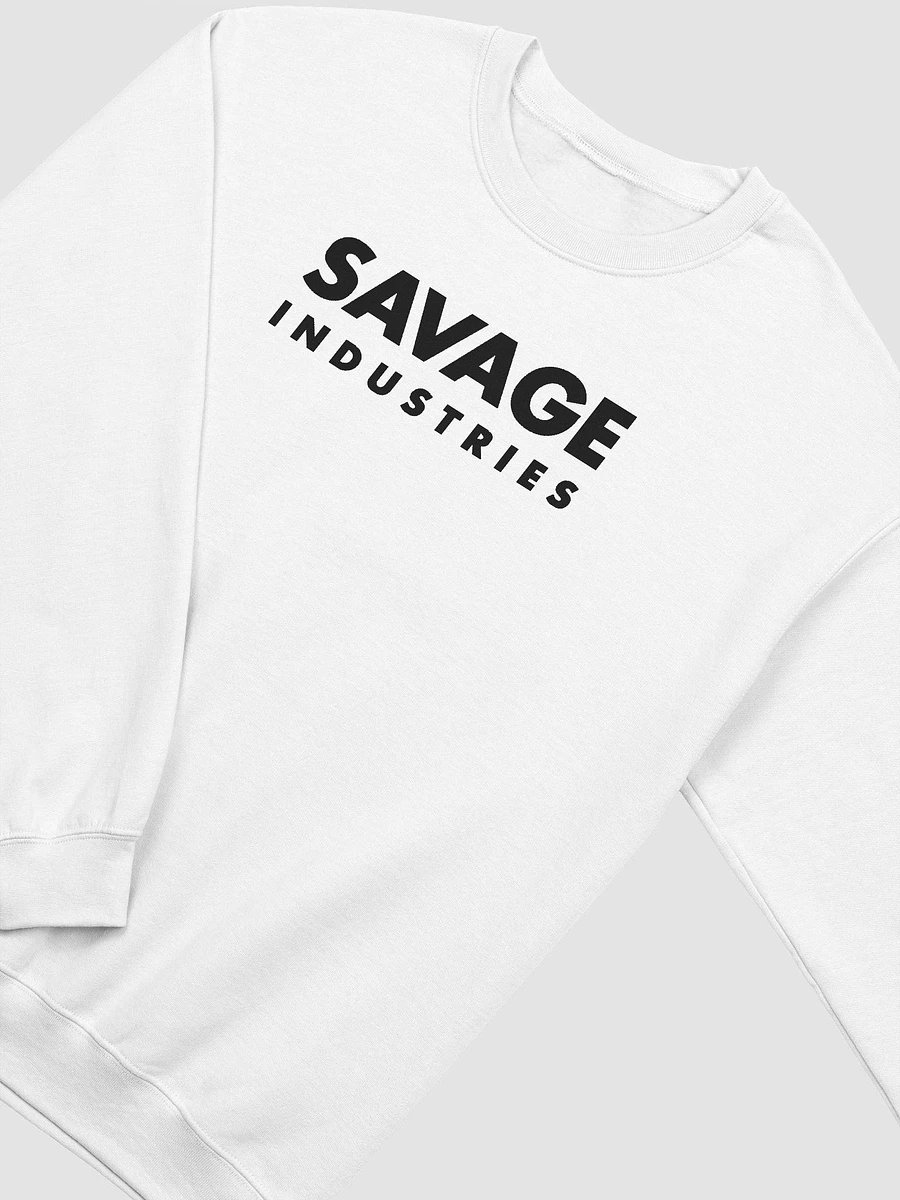 Savage Industries (White) (Crewneck Sweatshirt) product image (3)