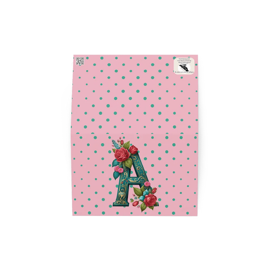 Valentine’s Monogram Letter A(1) Card product image (7)