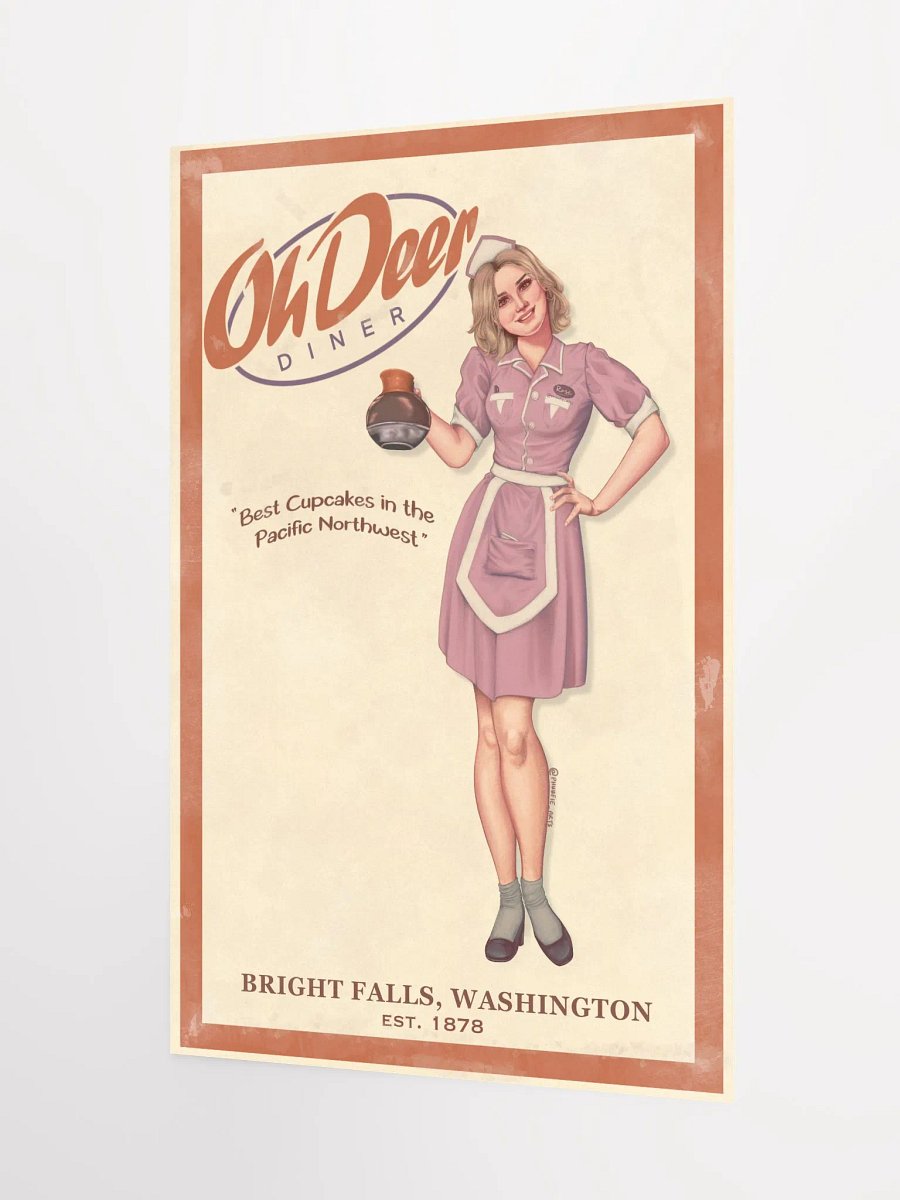 Oh Deer Diner Vintage Poster product image (3)
