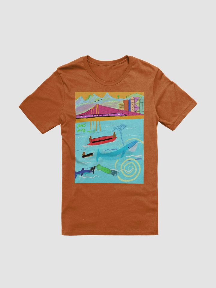 Bella+Canvas Supersoft T-Shirt: blue whale product image (7)