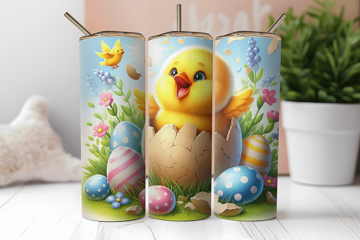 Springtime Chick Stainless Steel Tumbler product image (2)