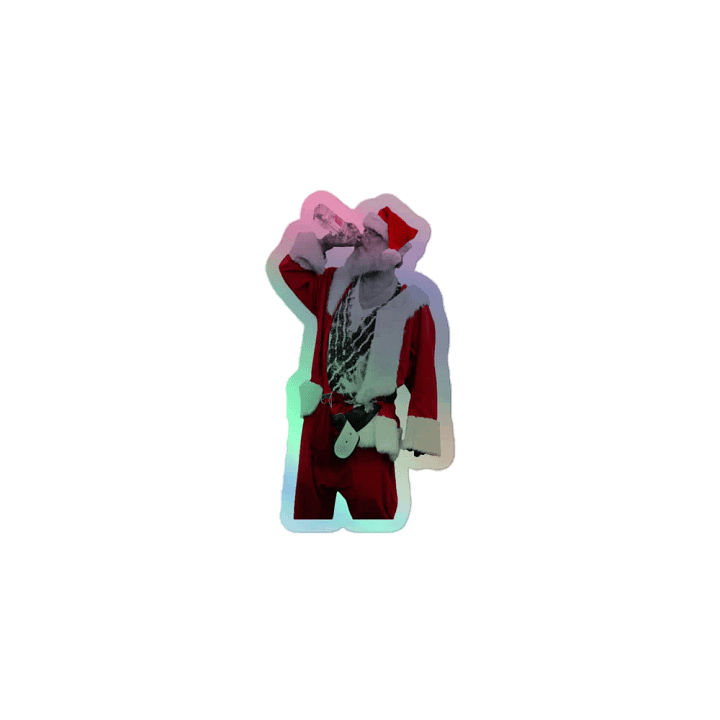 Bad Santa Holographic Sticker product image (1)