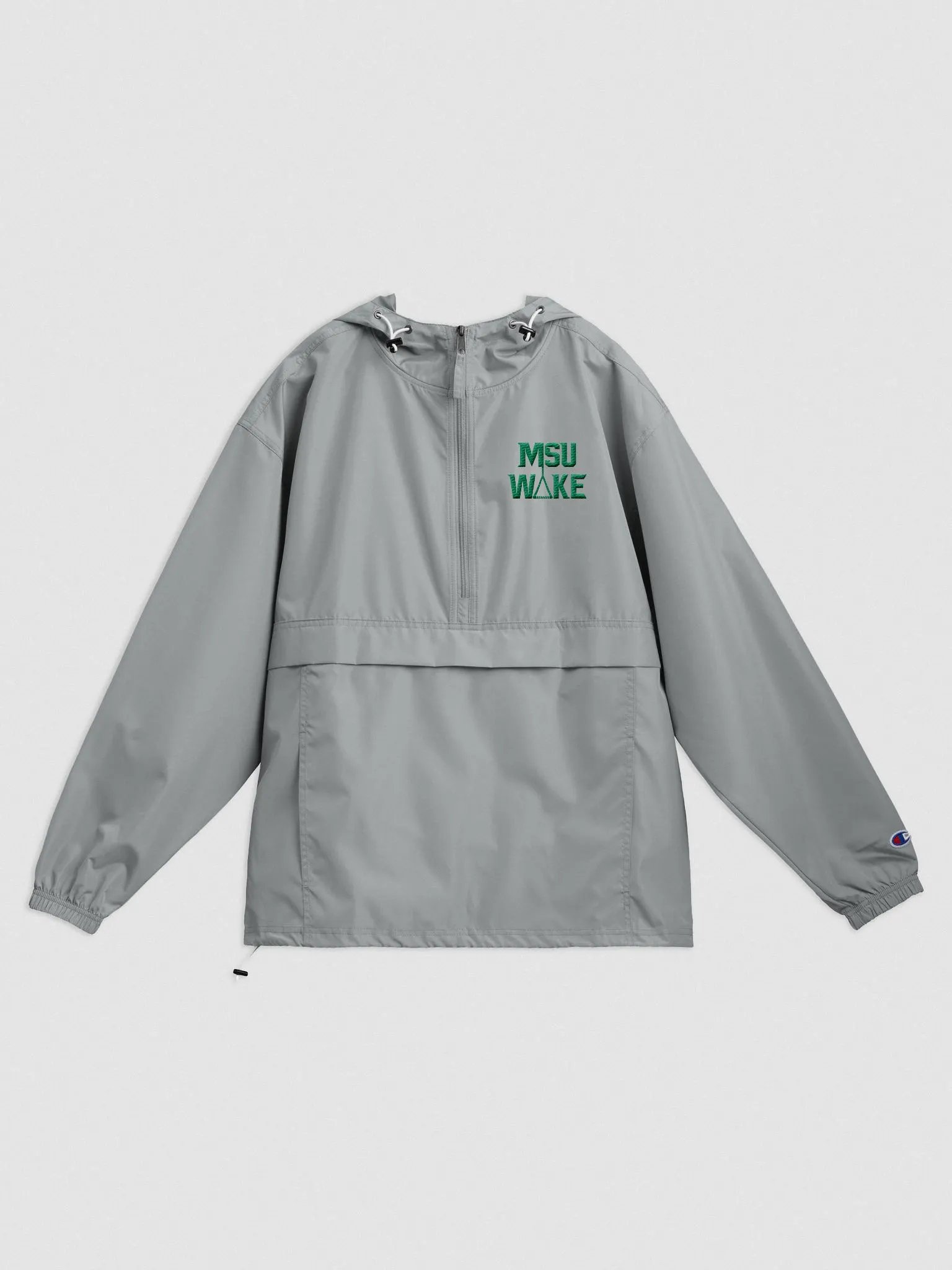 MSU Wake Windbreaker (Green Logo) product image (1)