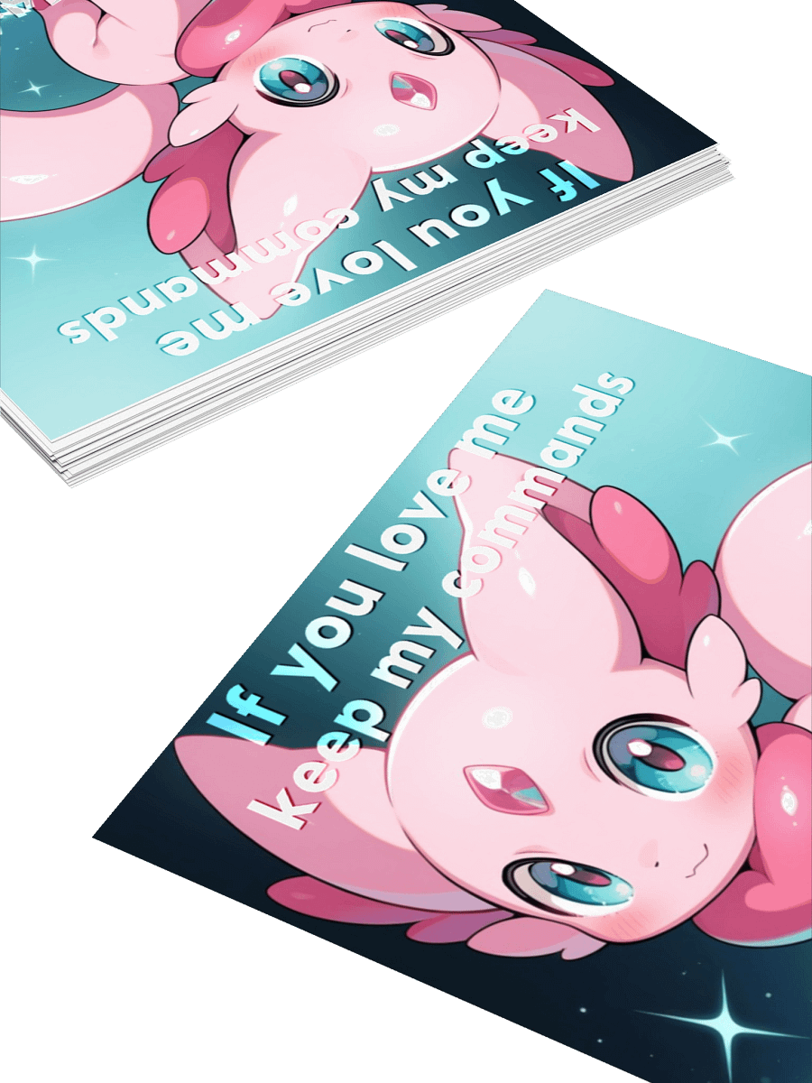 Bible Cuties Laurentina - If you love me keep my commands Sticker product image (8)