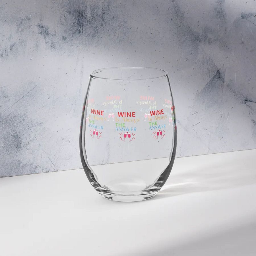 Wine is Always the Answer Stemless Wine Glass product image (6)