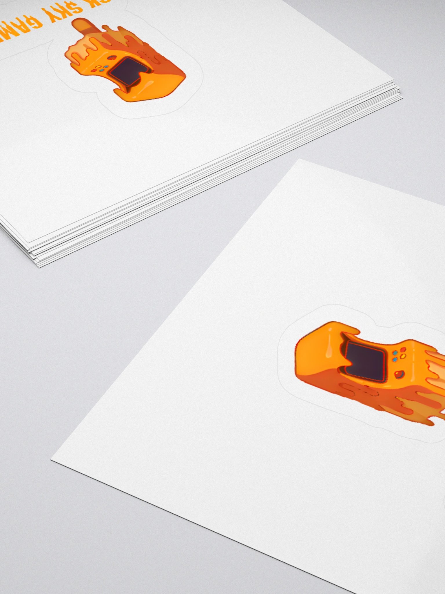 Melty BlackSkyGamers Logo With Lettering Kiss Cut Stickers product image (4)