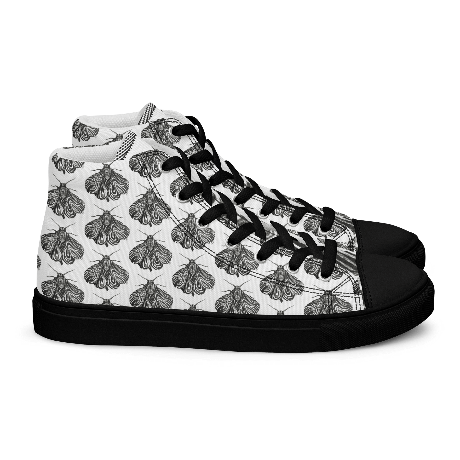 Moth - Men's High Top Canvas Shoes product image (2)