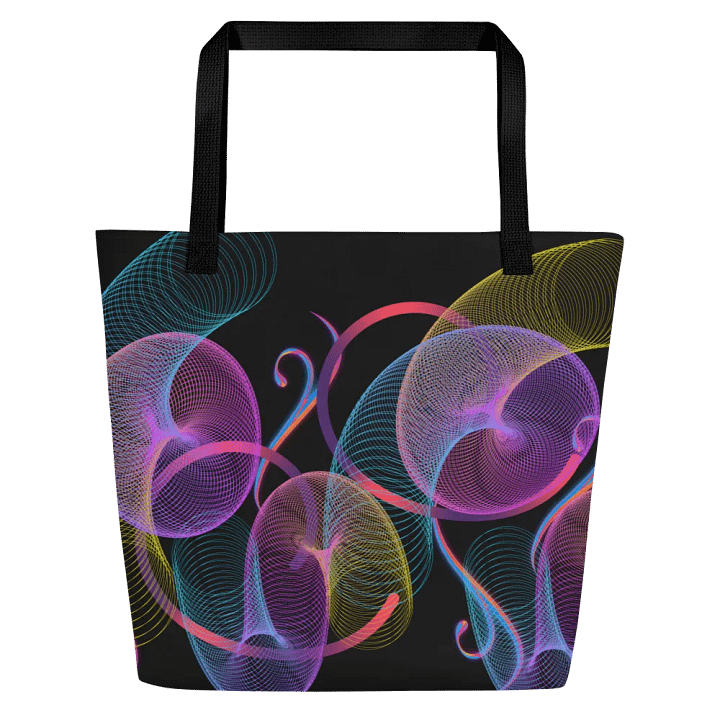 Mesmerizing Spiral Wave Tote Bag metaverse entusiast genz ladies and girls product image (1)