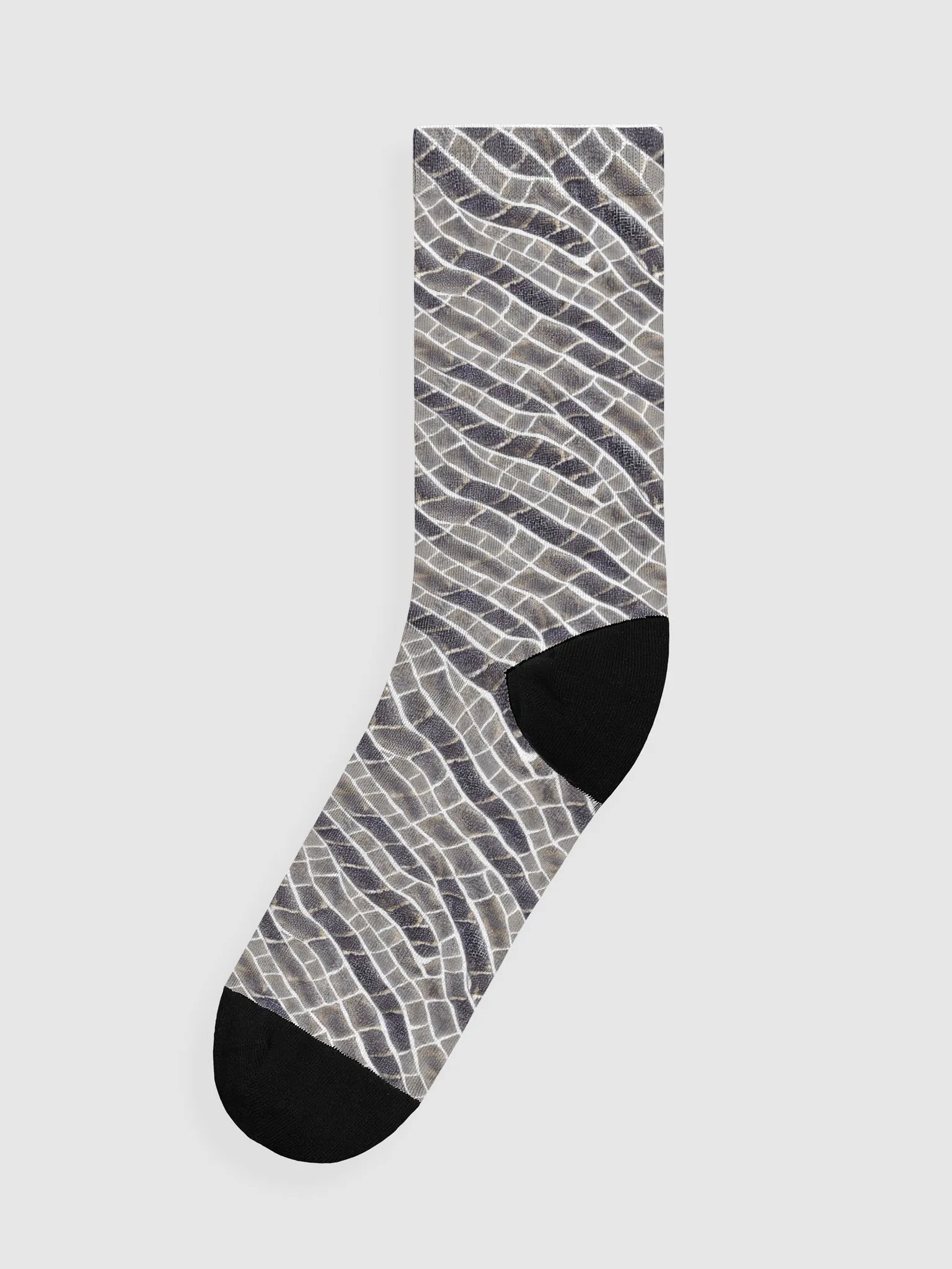 Grey Snake Skin Socks product image (1)