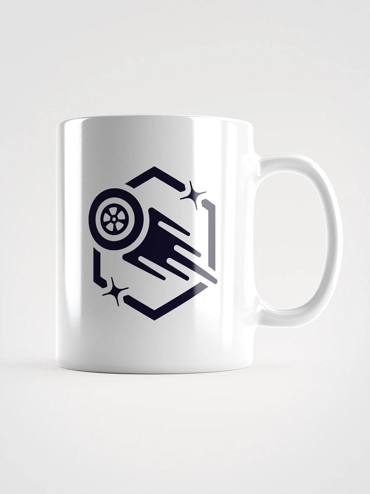 White Ceramic Mug (Dark Logo) product image (1)