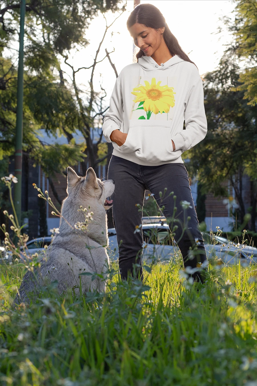 Sunflower Picture Unisex Hoodie product image (6)