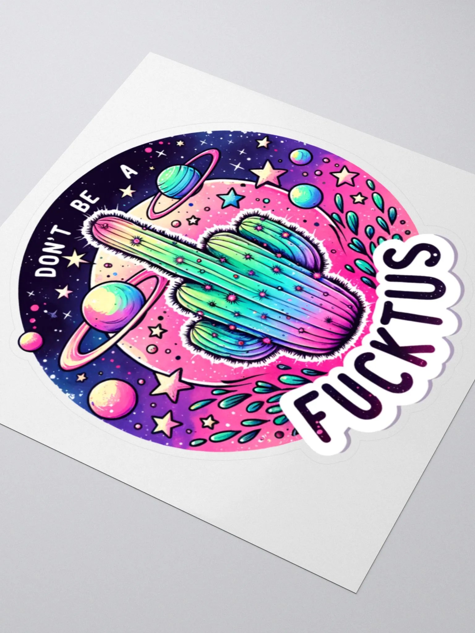 Cosmic Cactus Kiss Cut Sticker product image (11)