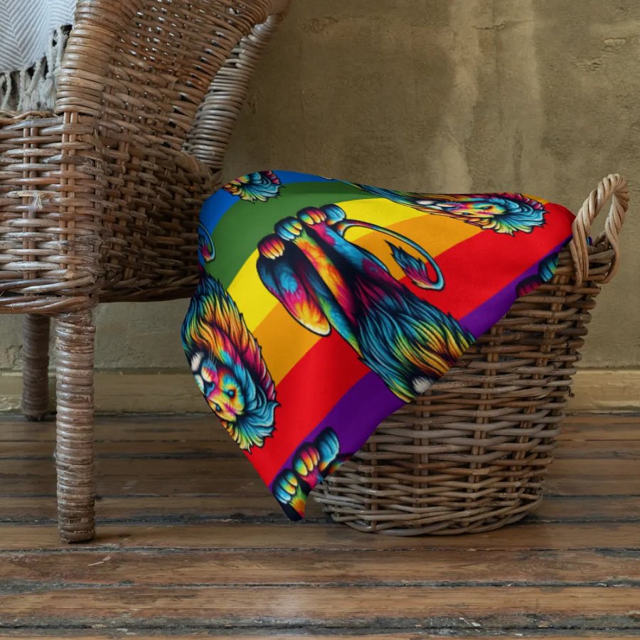 Lion Fiesta Throw Blanket product image (9)