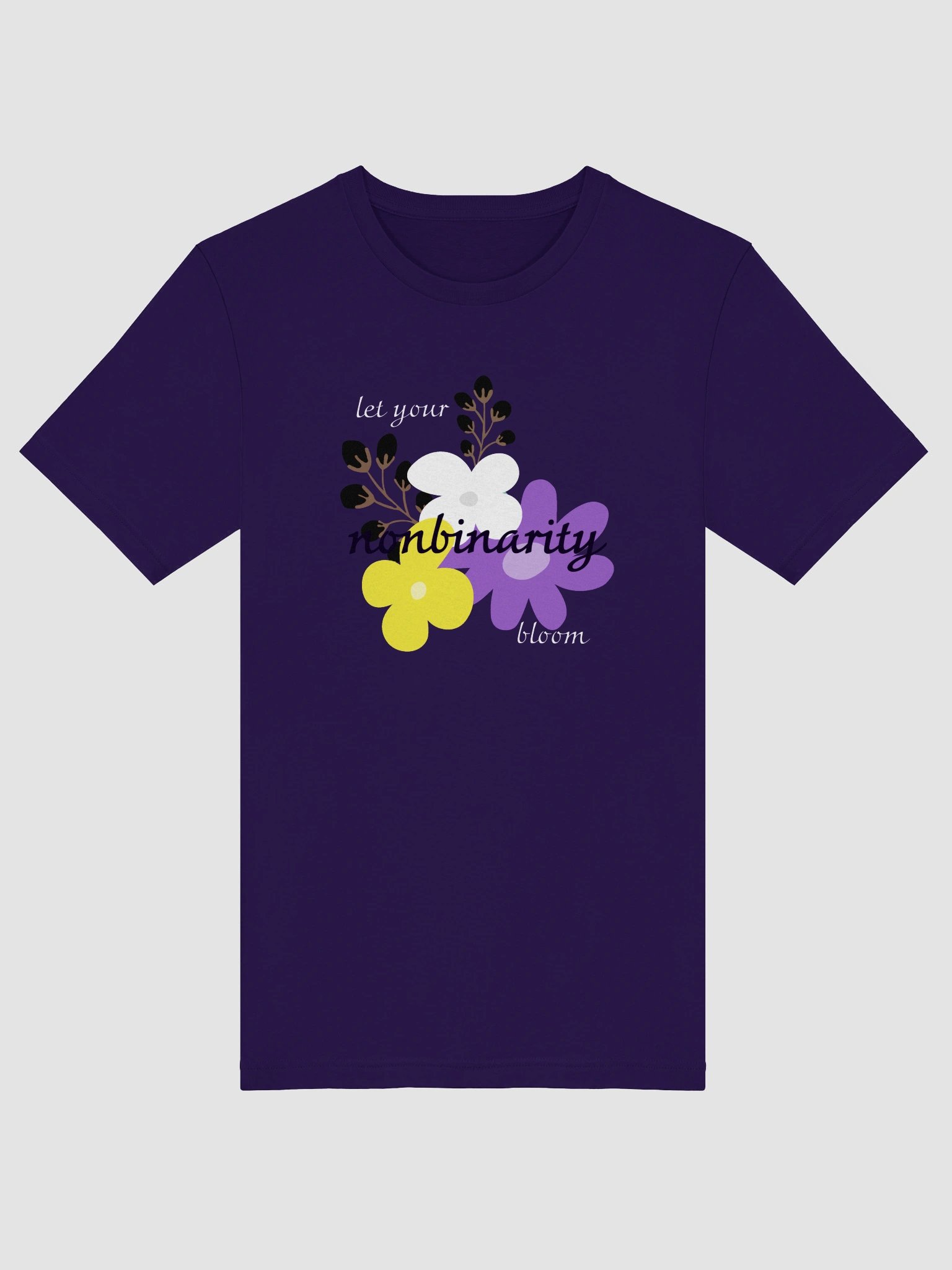 let your nonbinarity bloom t-shirt product image (5)
