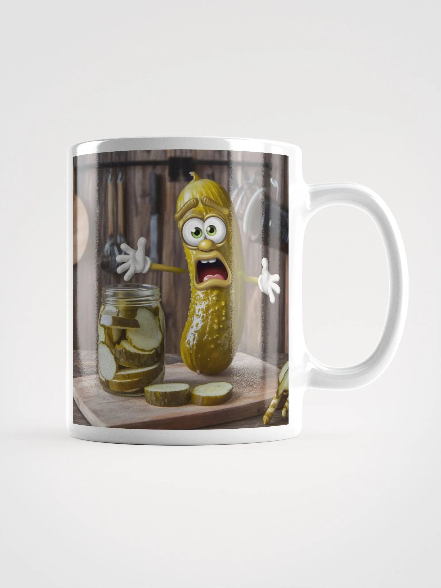 Shocked Pickle Glossy White Mug product image (1)