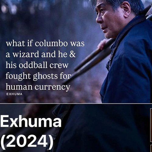 I had to dip out of my movie bc I'm very old and tired...but this is my... ~20 min in(?) take based purely on Vibes. VIBES. L...