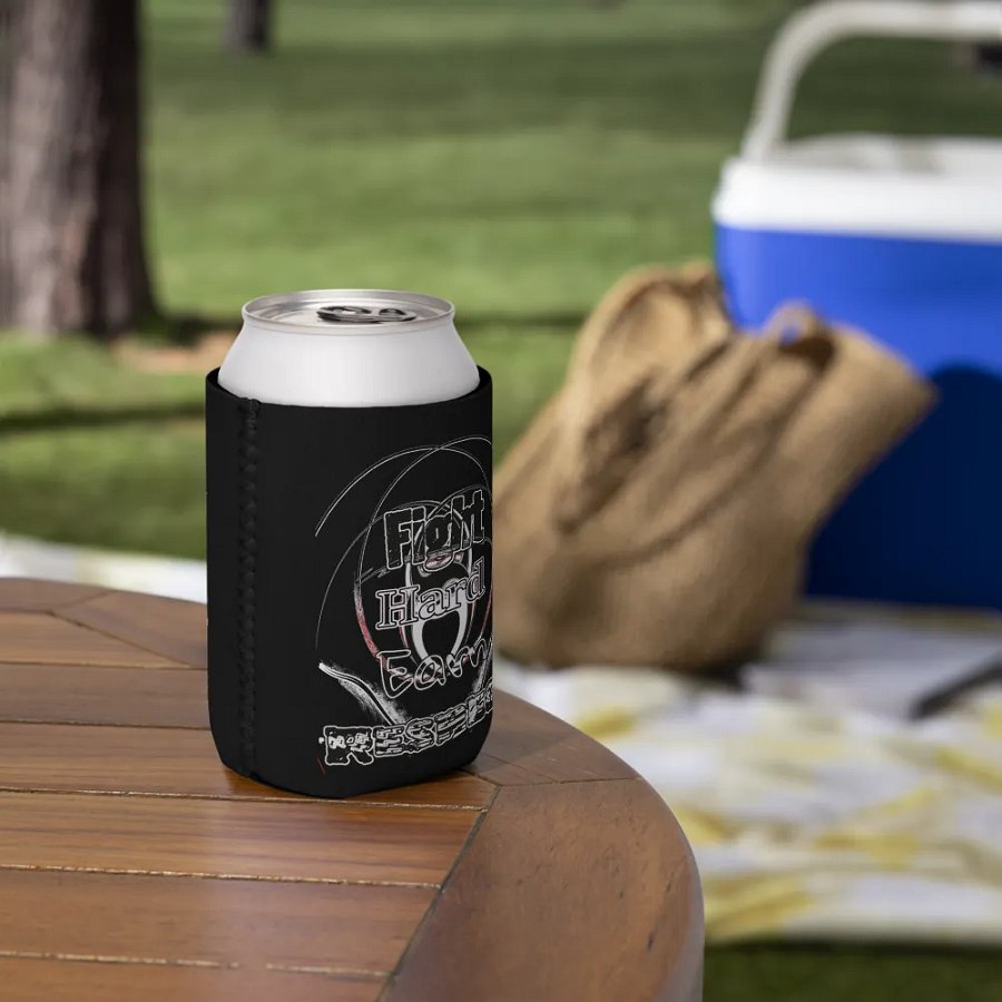 Fight Hard Earn Respect - Black - Coozie Can Cooler product image (6)