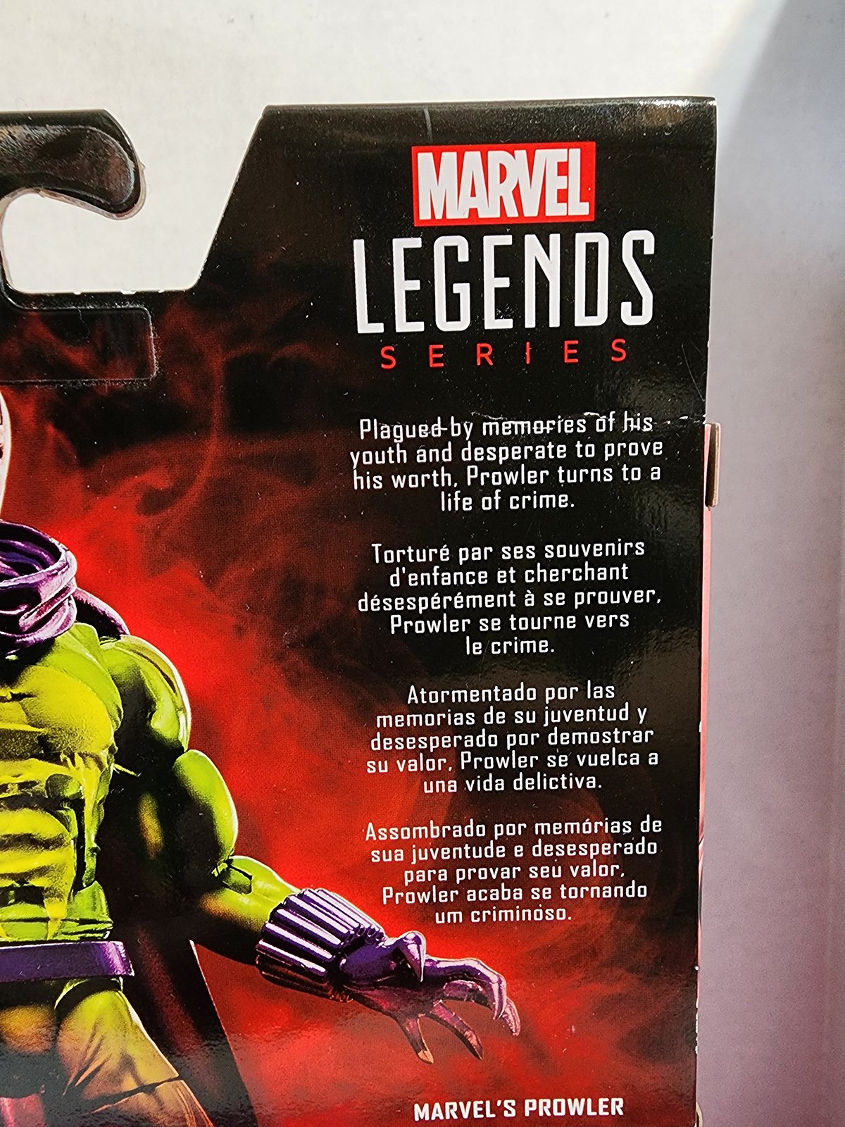 Prowler Marvel Legends Build-A-Figure - New in Box product image (6)