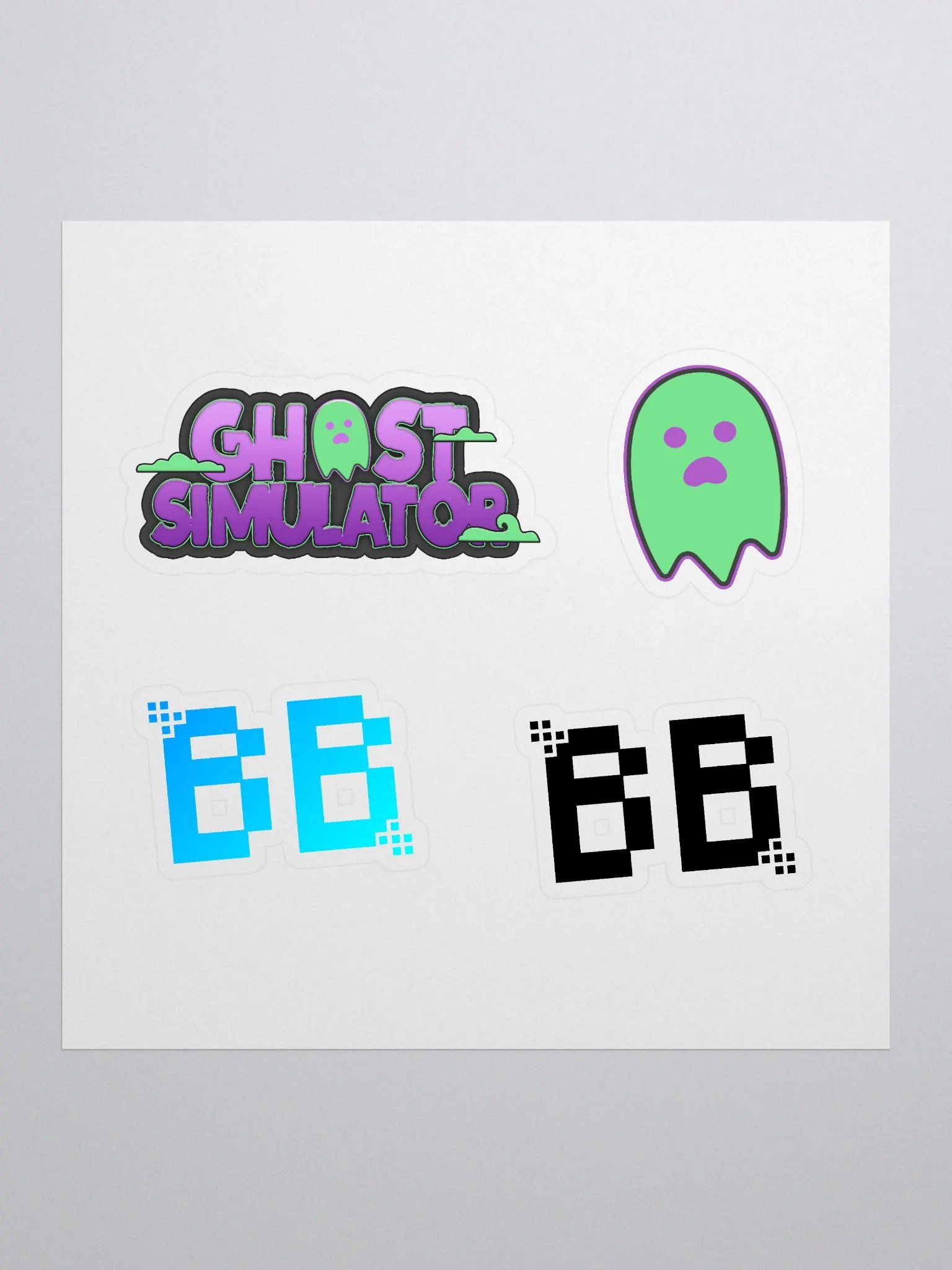 Logos Sticker Sheet - Ghost Simulator product image (1)