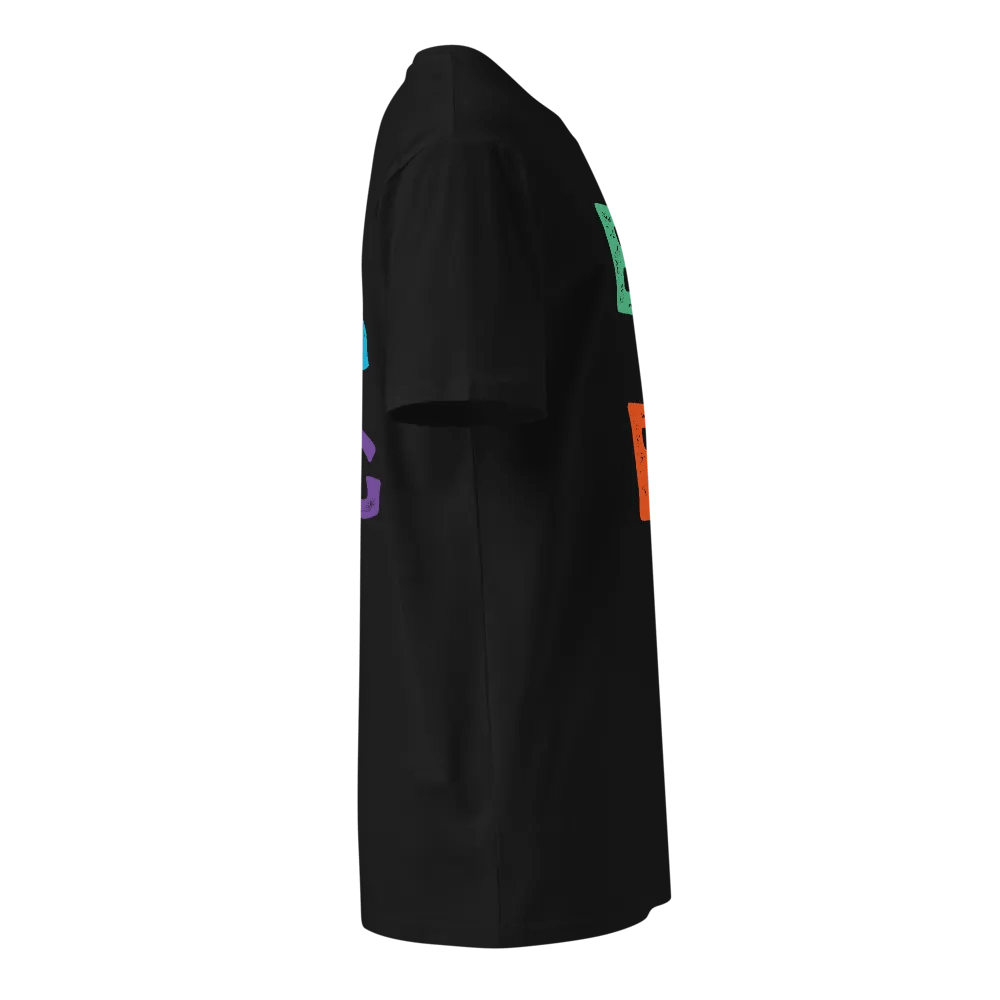 Vertically Aligned Letters Unisex T-Shirt product image (7)