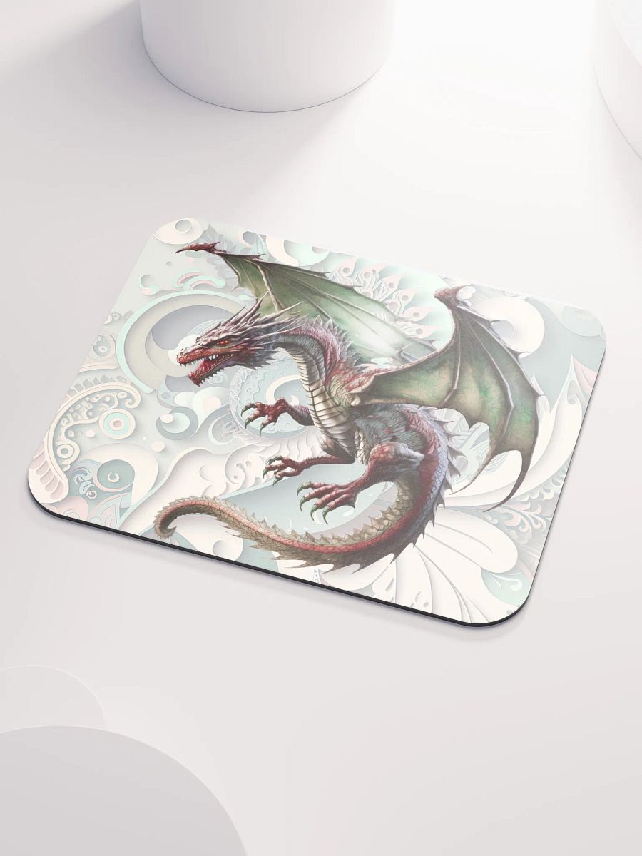 Flying Dragon on a Dimensional Background Mousepad product image (3)