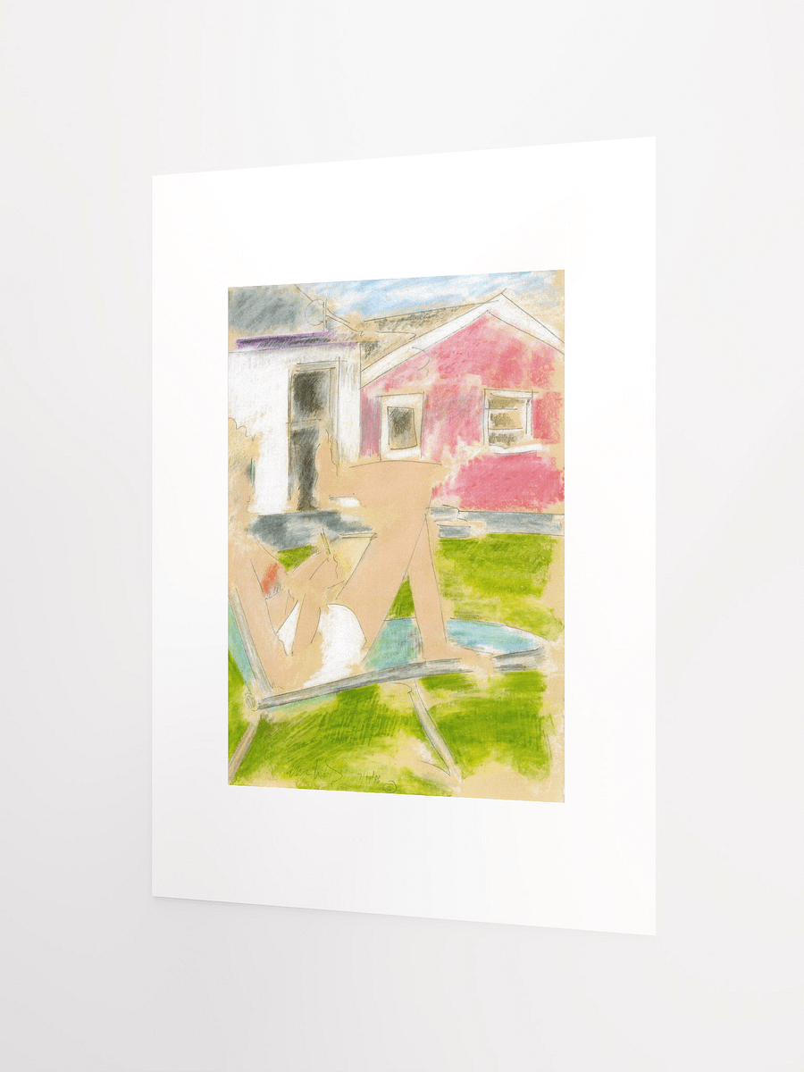 Woman writing 1986 print product image (3)