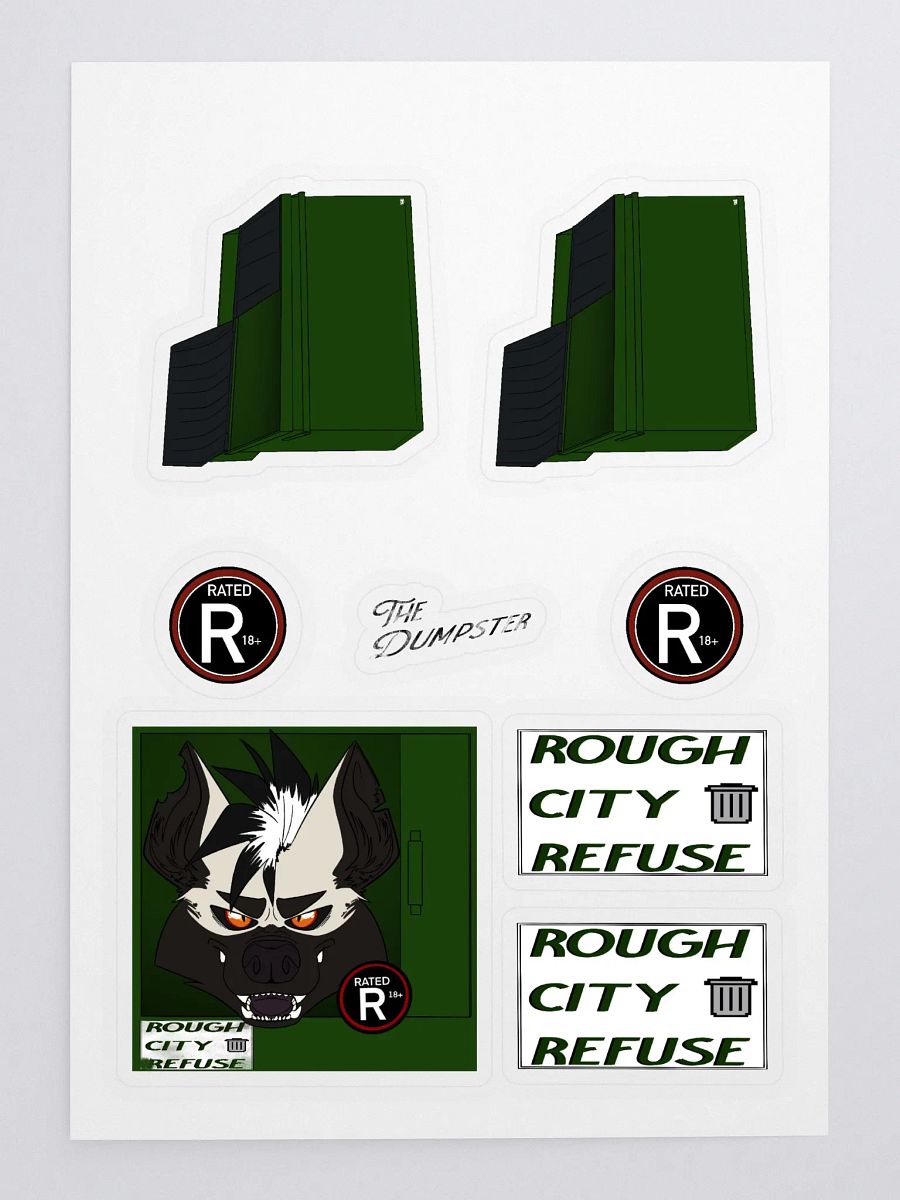 Rough City Refuse Sticker Set product image (3)