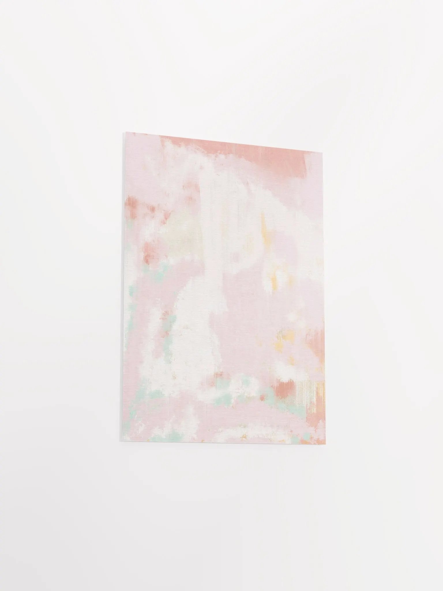 Abstract Print Pink and White Unframed Print Blush Pink Wall Art Poster product image (6)