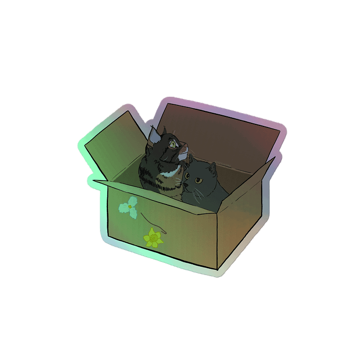 Two Kitties to Go! Holo Sticker product image (2)
