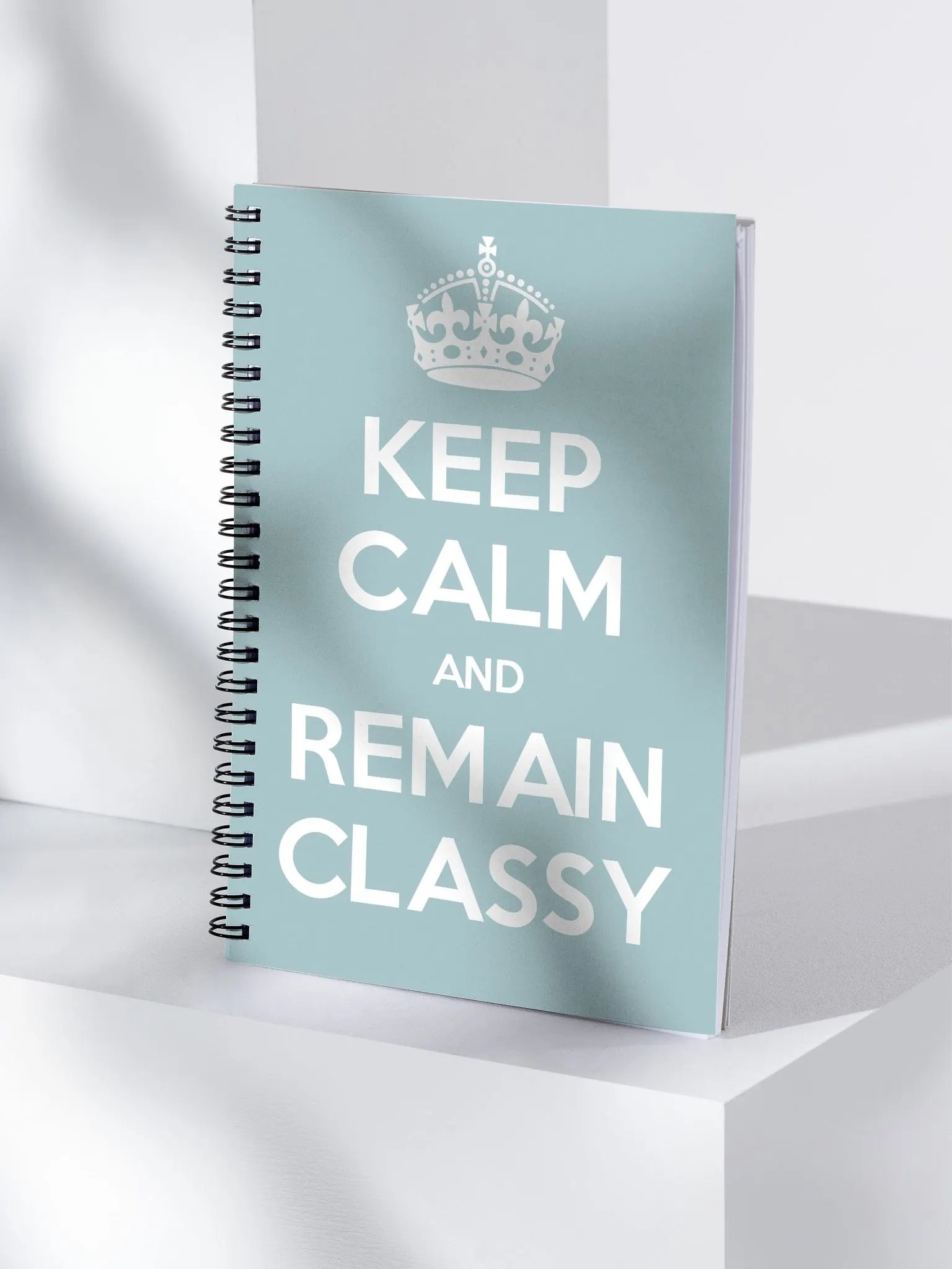 Keep Calm and Remain Classy Notebook in Blue product image (4)