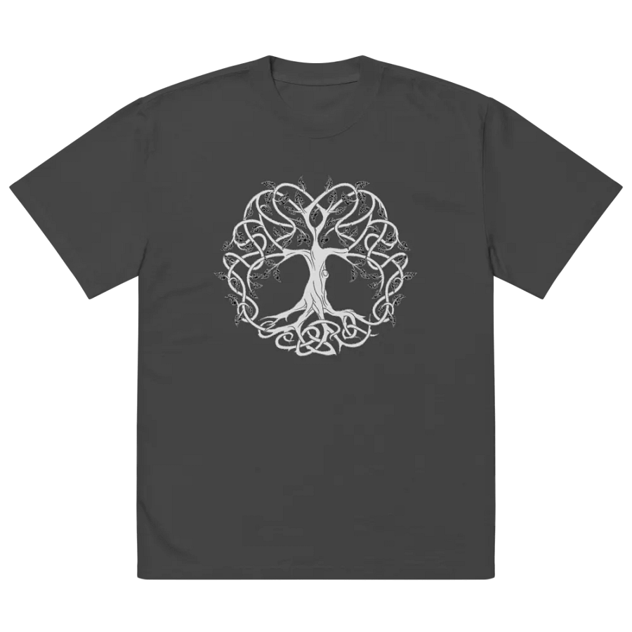 Celtic Tree of Life, Crann Bethadh, Yggdrasil as colour faded t shirt product image (2)