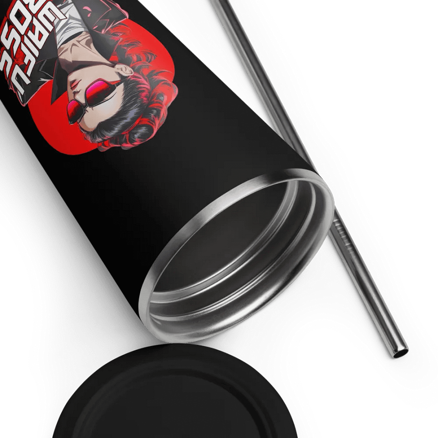 Waifu Boss 20 oz Tumbler Cup - Black - Insulated Tumbler with a Straw v2 product image (9)