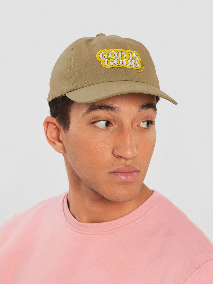 YELLOW God is Good Dad Hat product image (6)