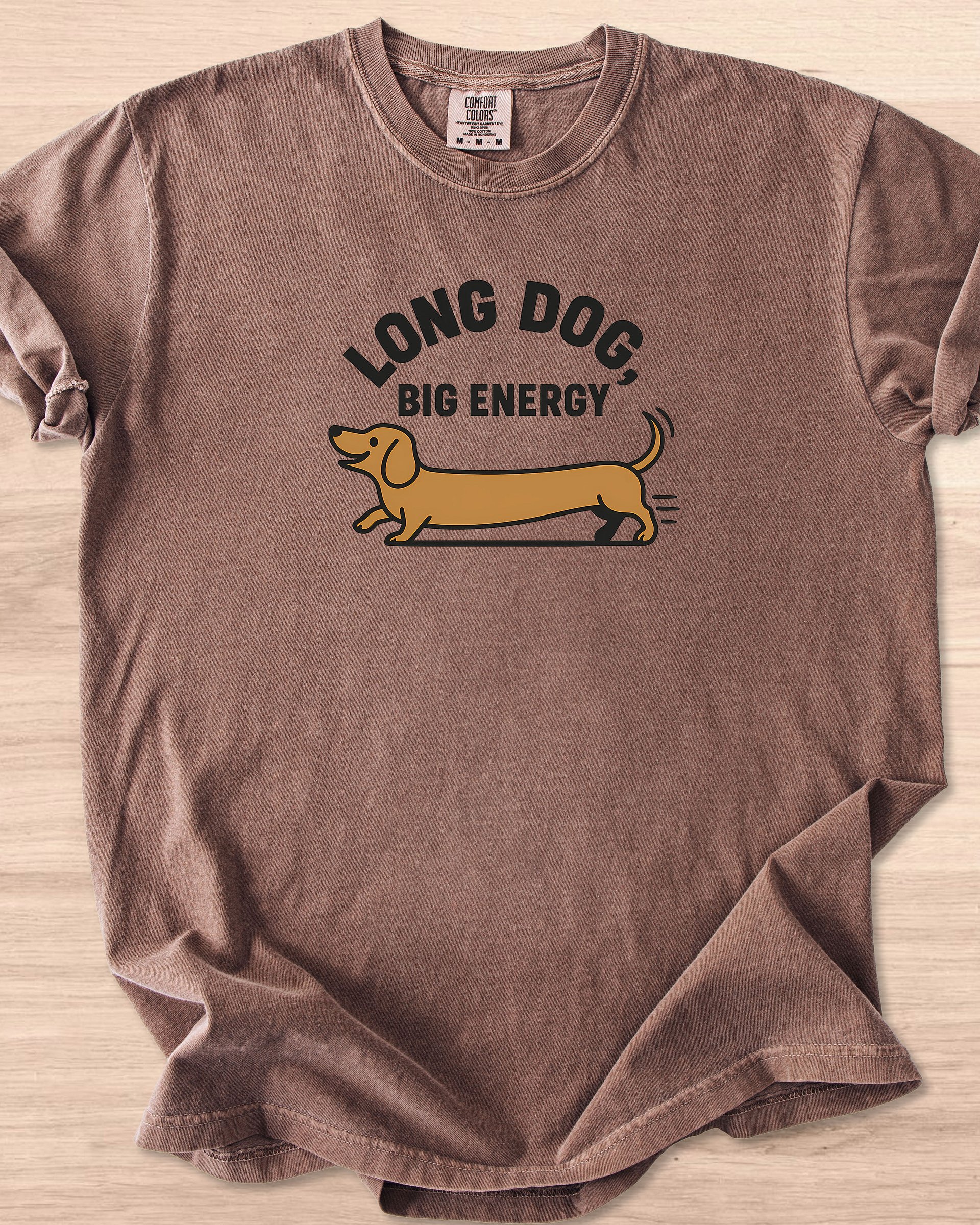 Long Dog Big Energy (Dachshund) Tee product image (4)