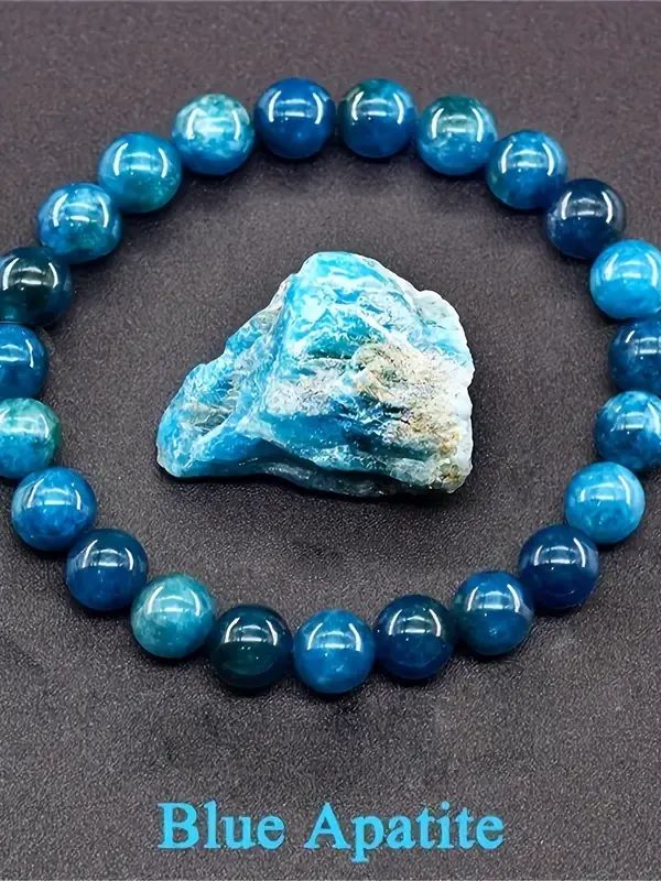 Pulseira elegante de apatita azul boêmia product image (1)