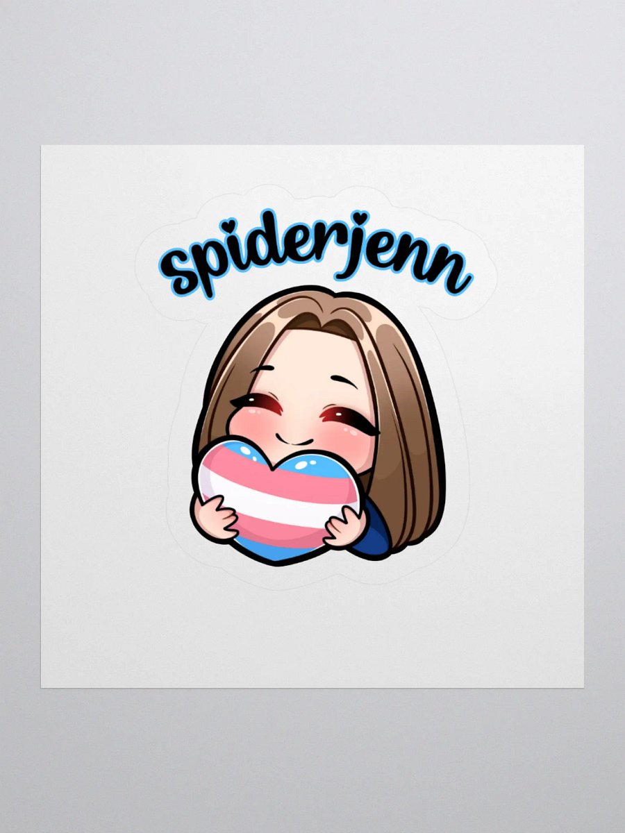 SpiderJenn Trans Heart Sticker product image (1)