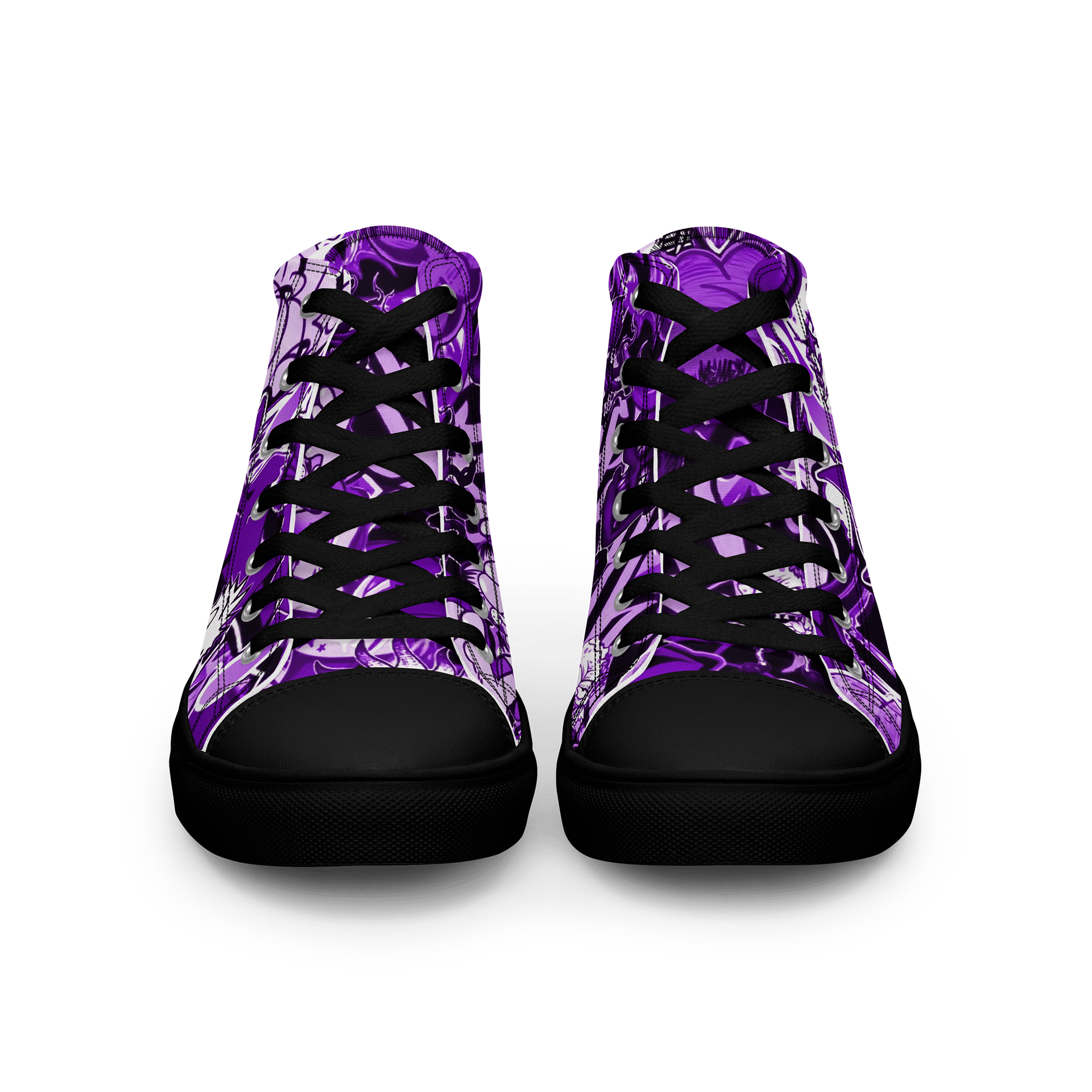 Graffiti Fusion Men's High Tops Skate Shoes product image (3)