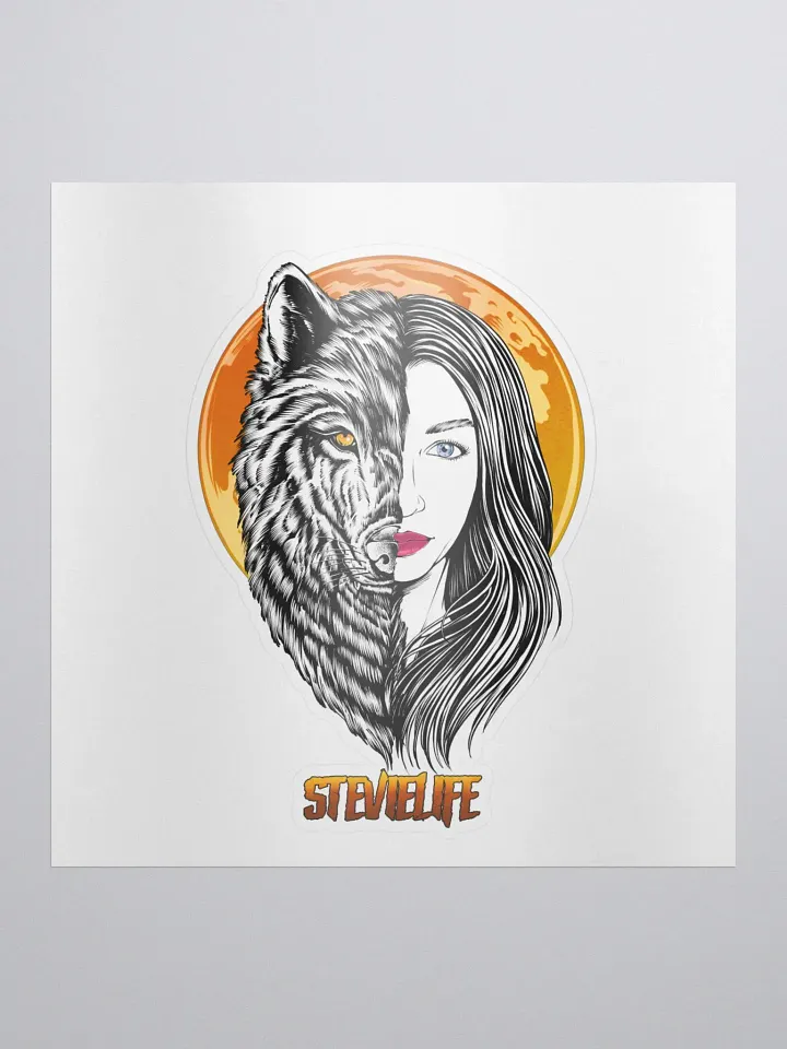 Wolf Face Sticker product image (1)