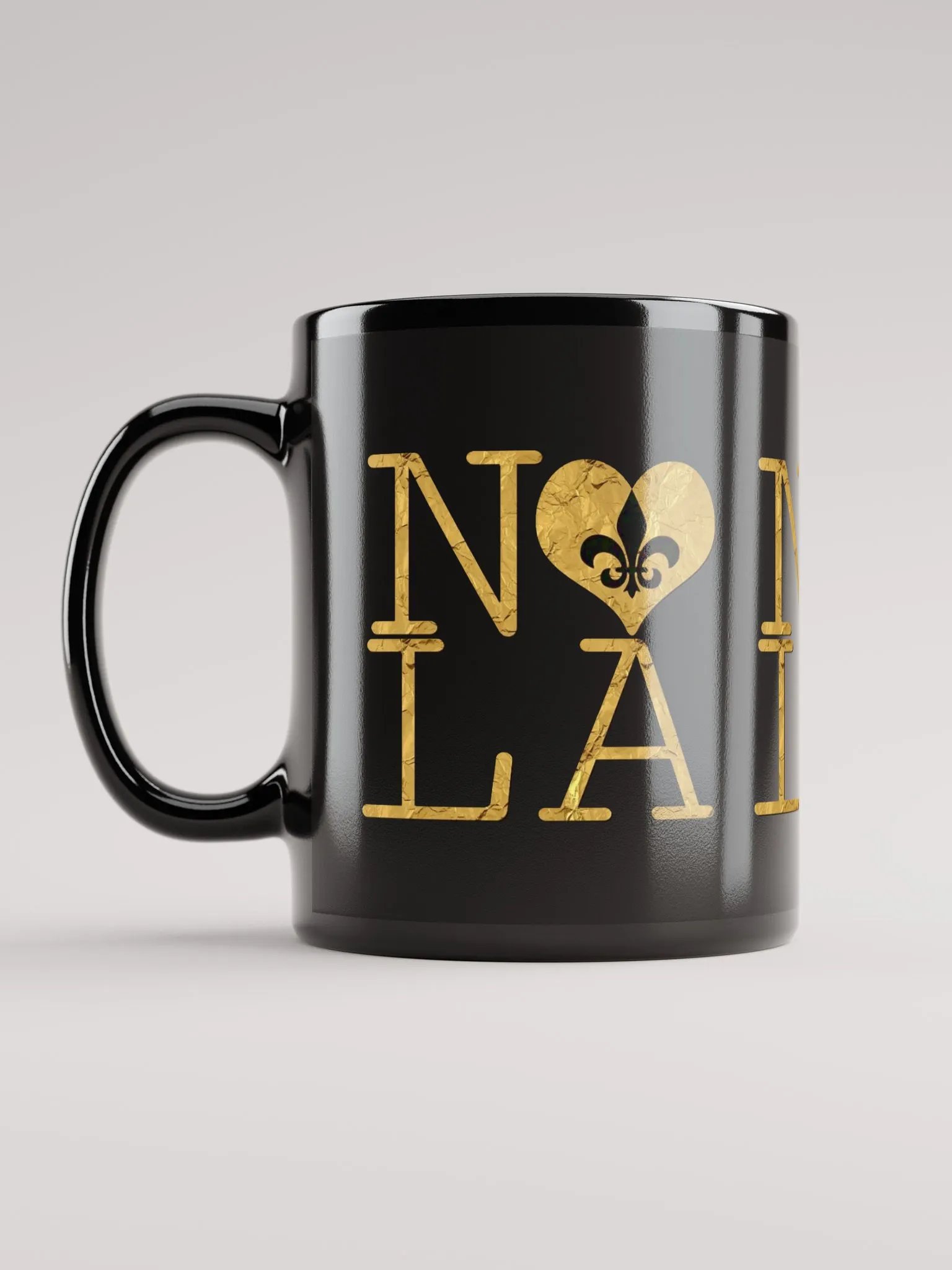 I LOVE NOLA **BIGSHOT MUG** (BLACK & GOLD EDITION FULL GOLD WRAP) product image (6)