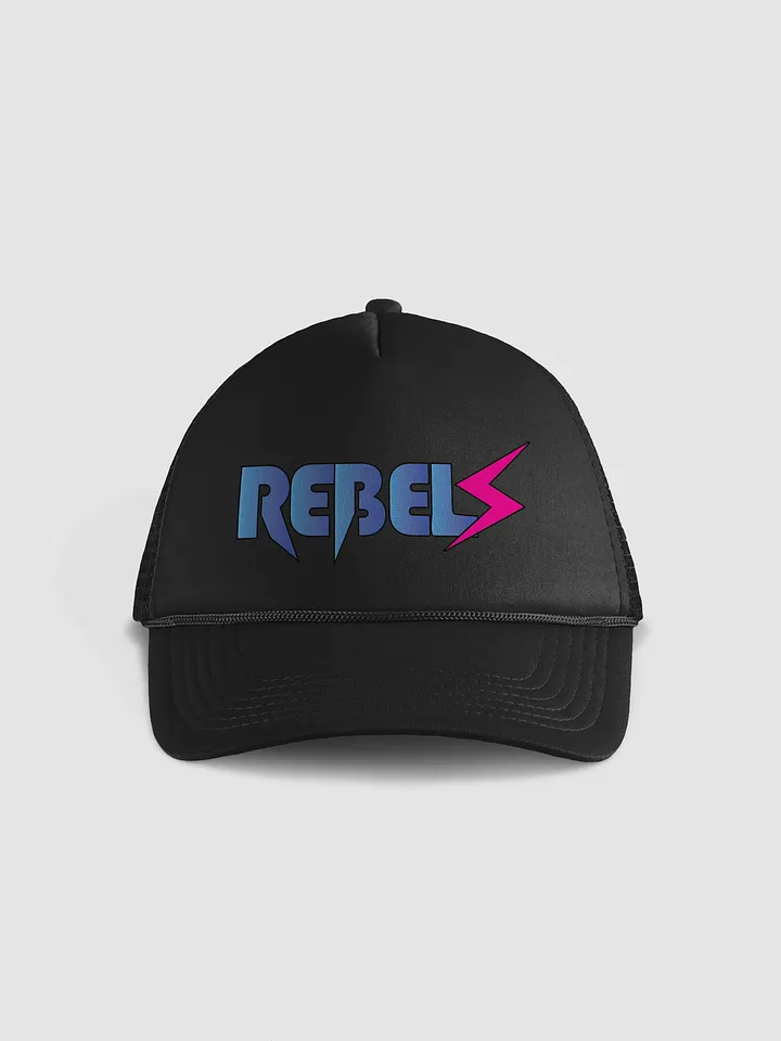 Rebels Foam Trucker Hat Black w/ Blue/Pink product image (1)
