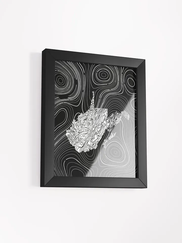 WV Topographical Map Framed Poster product image (6)