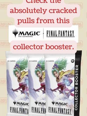 Check the absolutely cracked pulls from this#Gifted #MTGxFinalFantasy collector booster! Go to casualcompliance.fun to see the full video! #Ad #mtg #mtgcommander