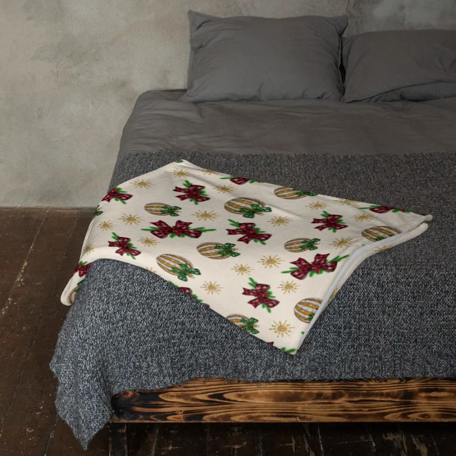 Winter Bows And Bulbs Blanket product image (11)