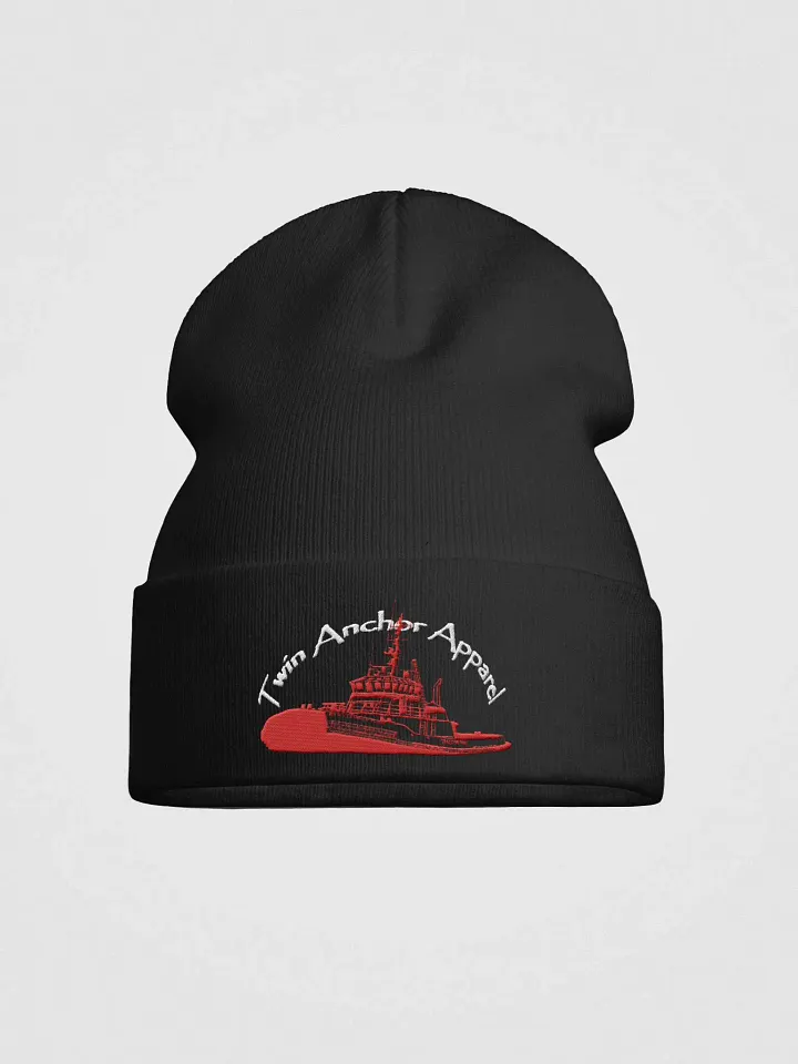 tractor tug red Knit Beanie product image (4)